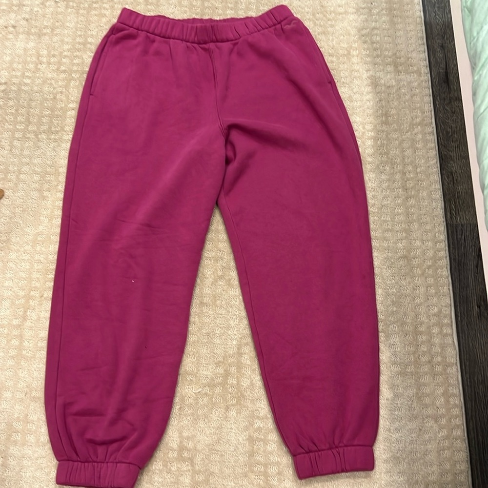 Hollister hot pink sweat pants